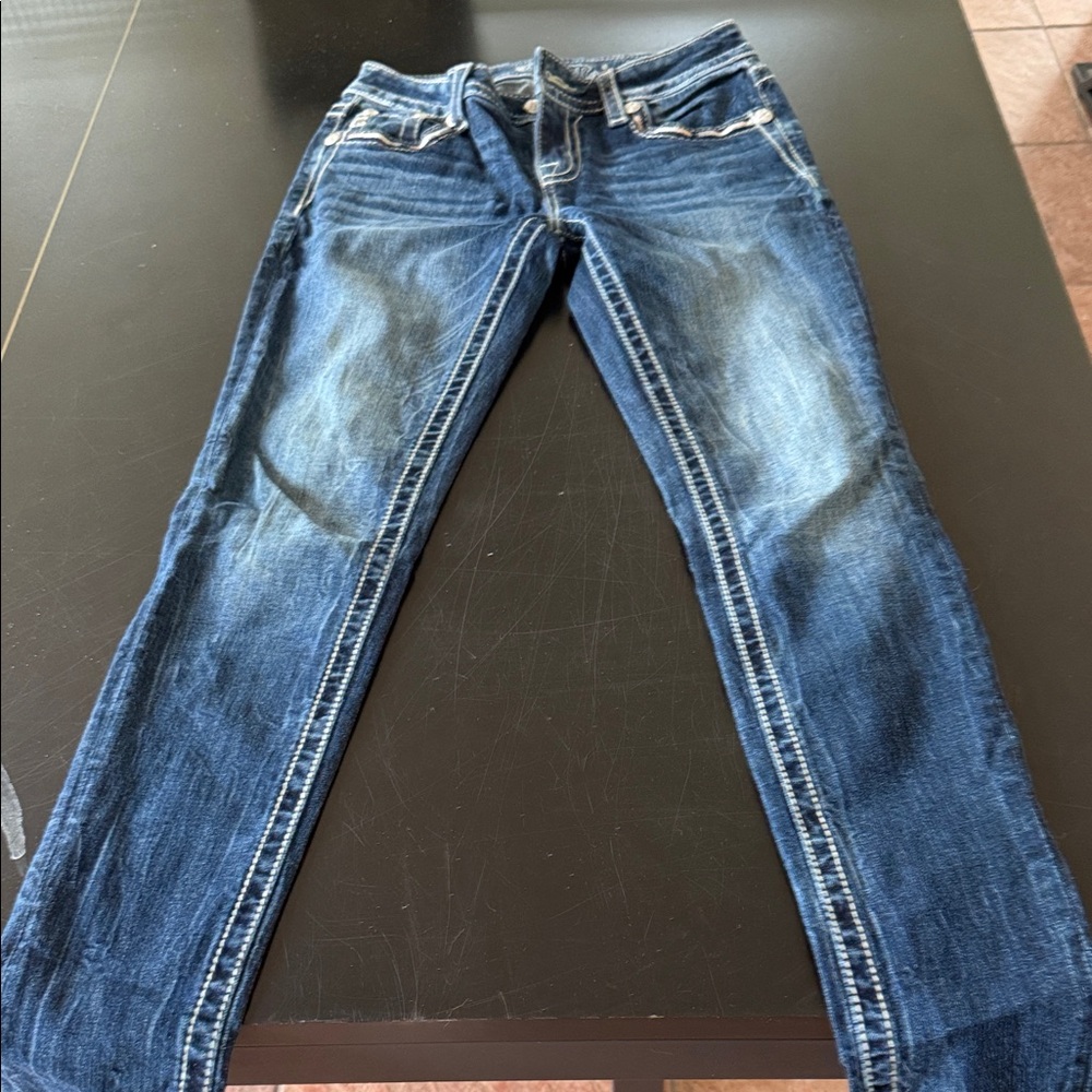 Miss Me Dark Blue Skinny Jeans